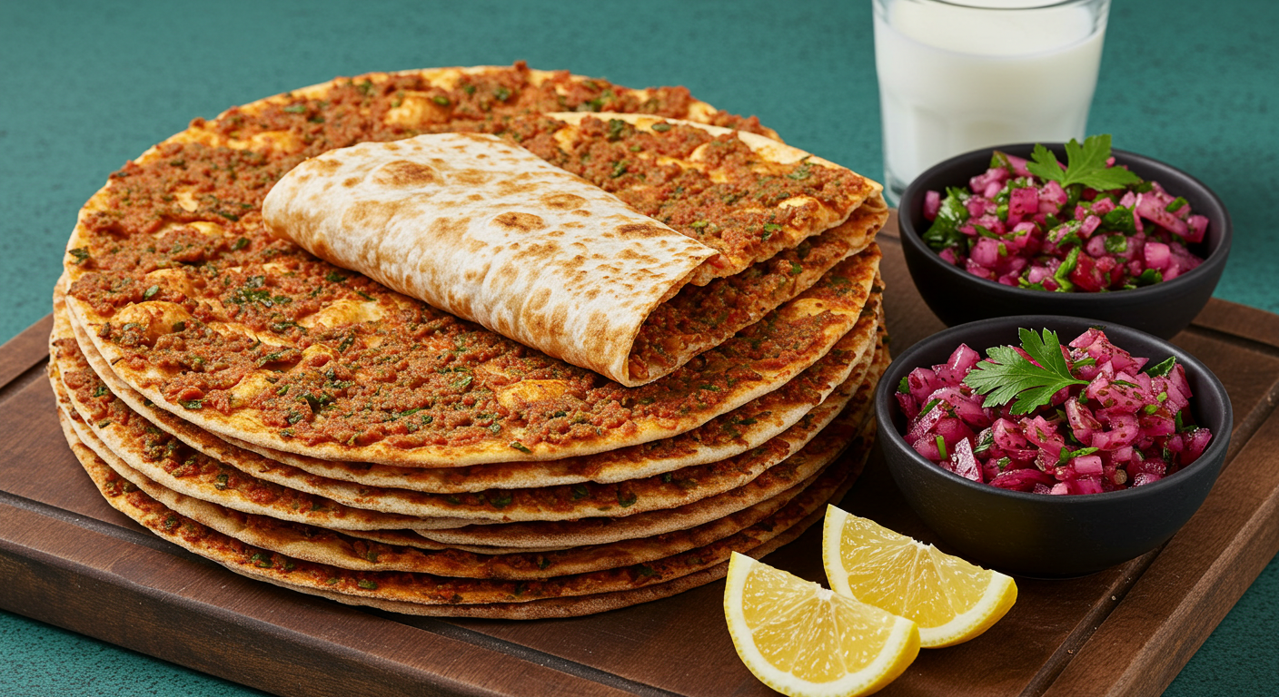 Taş Fırın Tadında Ev Yapımı Lahmacun