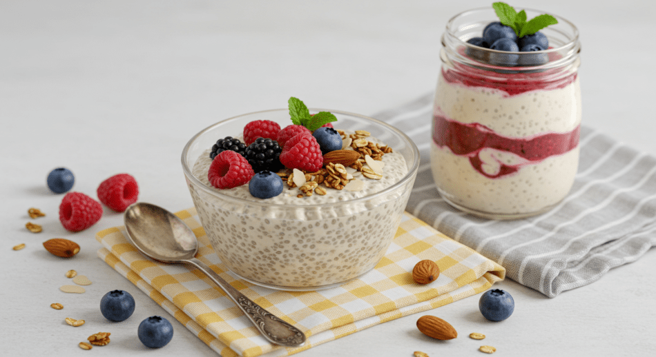 Gece Hazırlanan Çilekli Yulaf (Overnight Oats)