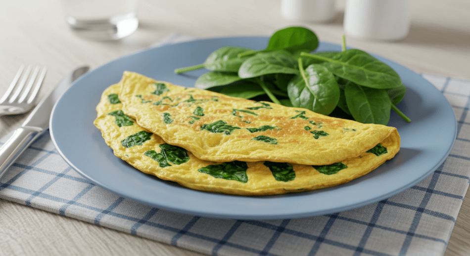 Yağ Yakıcı Omlet Tarifi: Ispanaklı Sebzeli Omlet