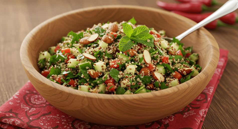 Bademli Kinoa Salatası ile Hafif ve Sağlıklı Öğün Keyfi