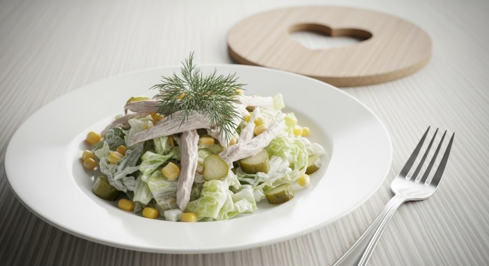 Lezzetli Yaz Salatası: Tavuklu Yoğurtlu Marul Salatası
