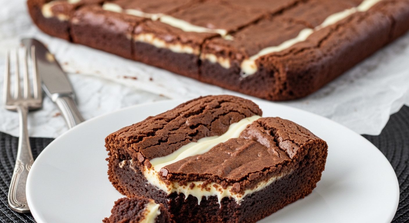 Beyaz Çikolatalı Dolgulu Brownie Tarifi – Zengin ve Lezzetli Tatlı