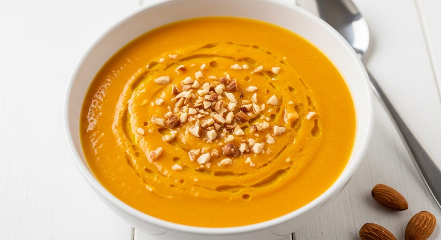 Kavrulmuş Bademli Kabak Çorbası Tarifi – Hafif ve Aromatik Bir Başlangıç