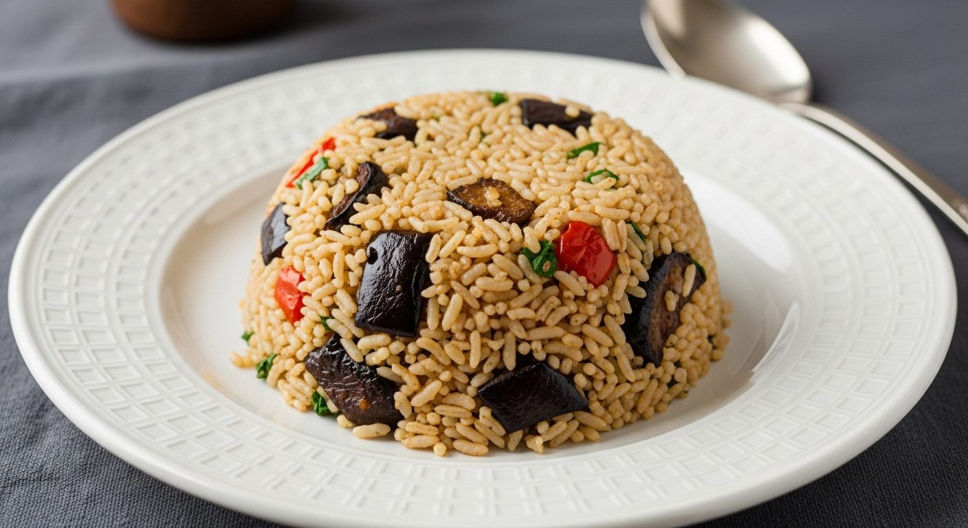 Patlıcanlı Pilav Tarifi – Anadolu’nun Lezzetli ve Pratik Pilavı