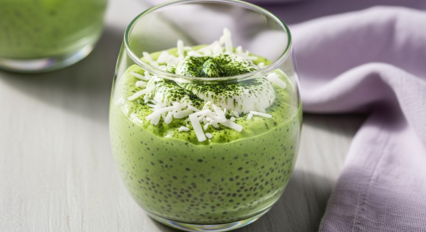 Matcha Chia Puding Tarifi – Enerji Veren Modern Tatlı