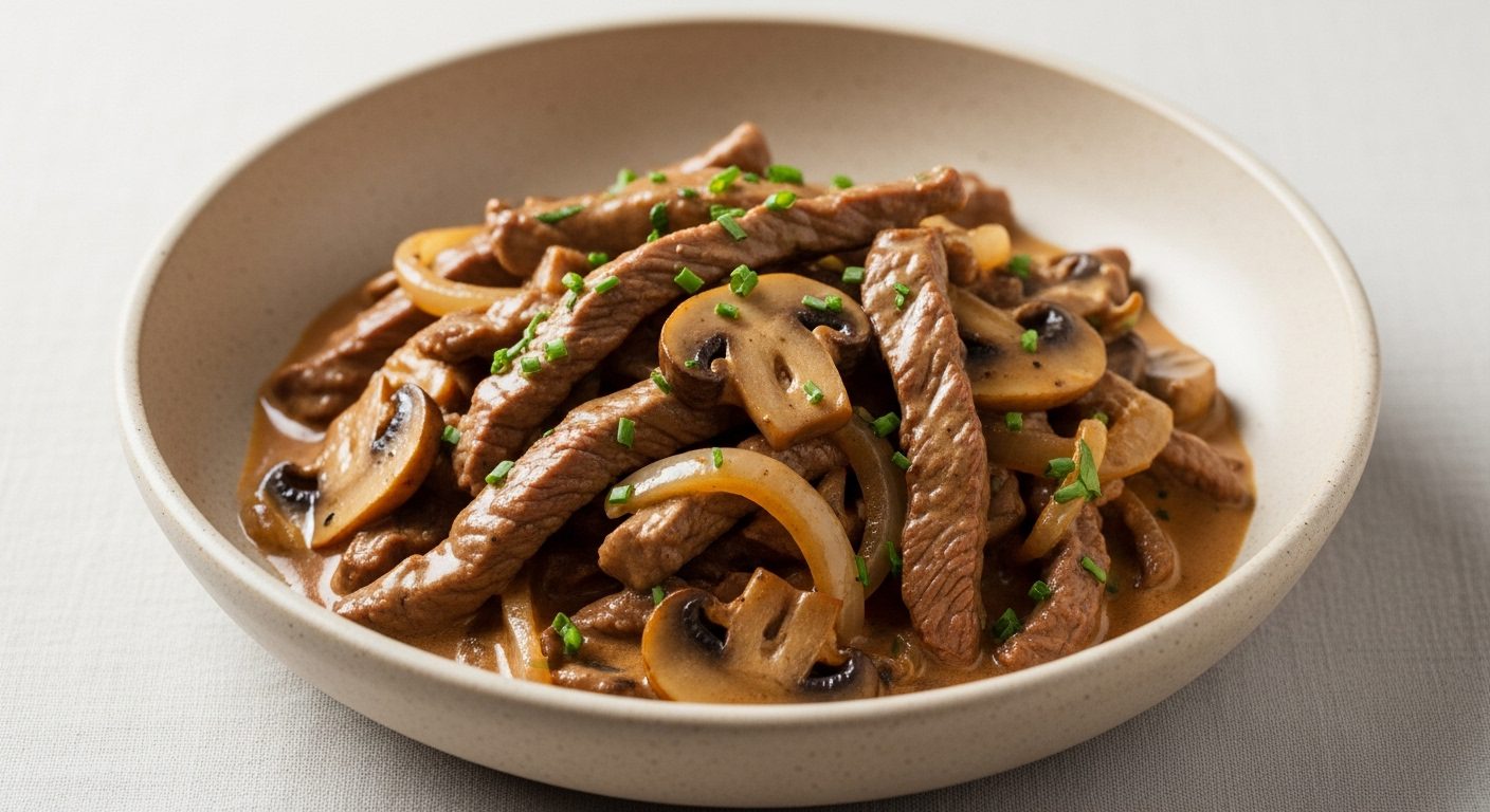 Böfstroganof Tarifi – Geleneksel Rus Mutfağının Lezzetli ve Kremalı Yemeği