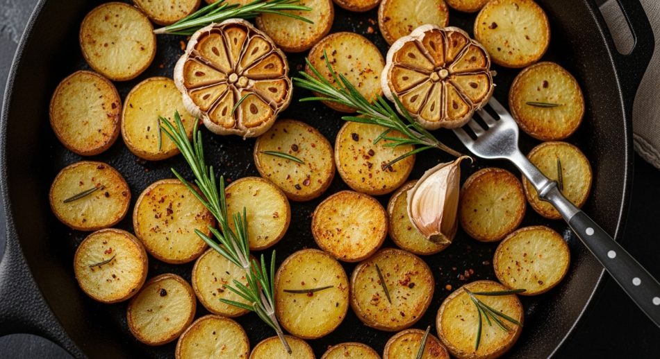 Fırında Zeytinyağlı Patates Tarifi – Altın Renginde, Hafif ve Lezzetli