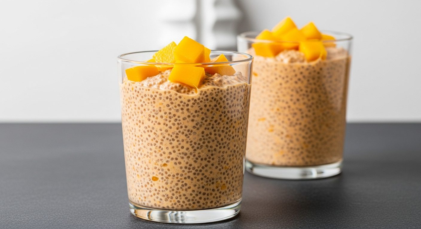 Chia Tohumlu Mango Puding Tarifi – Hafif ve Besleyici Tatlı
