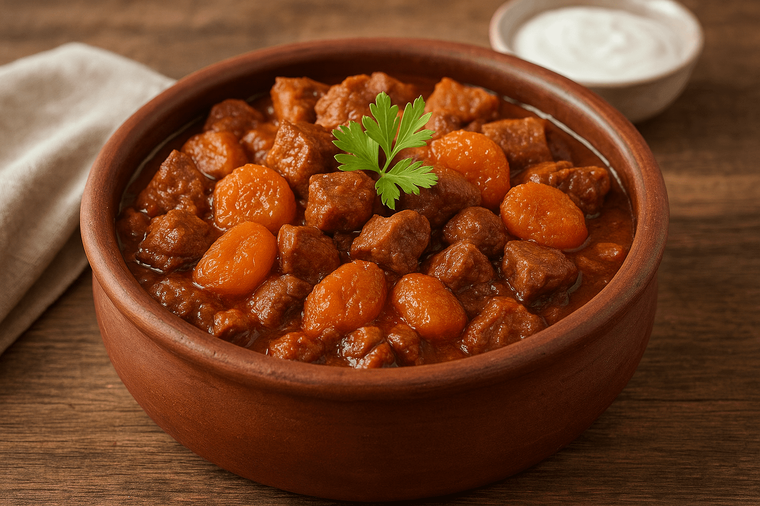 Kayısılı Et Güveç Tarifi – Tatlı ve Tuzlunun Buluştuğu Nefis Yemek