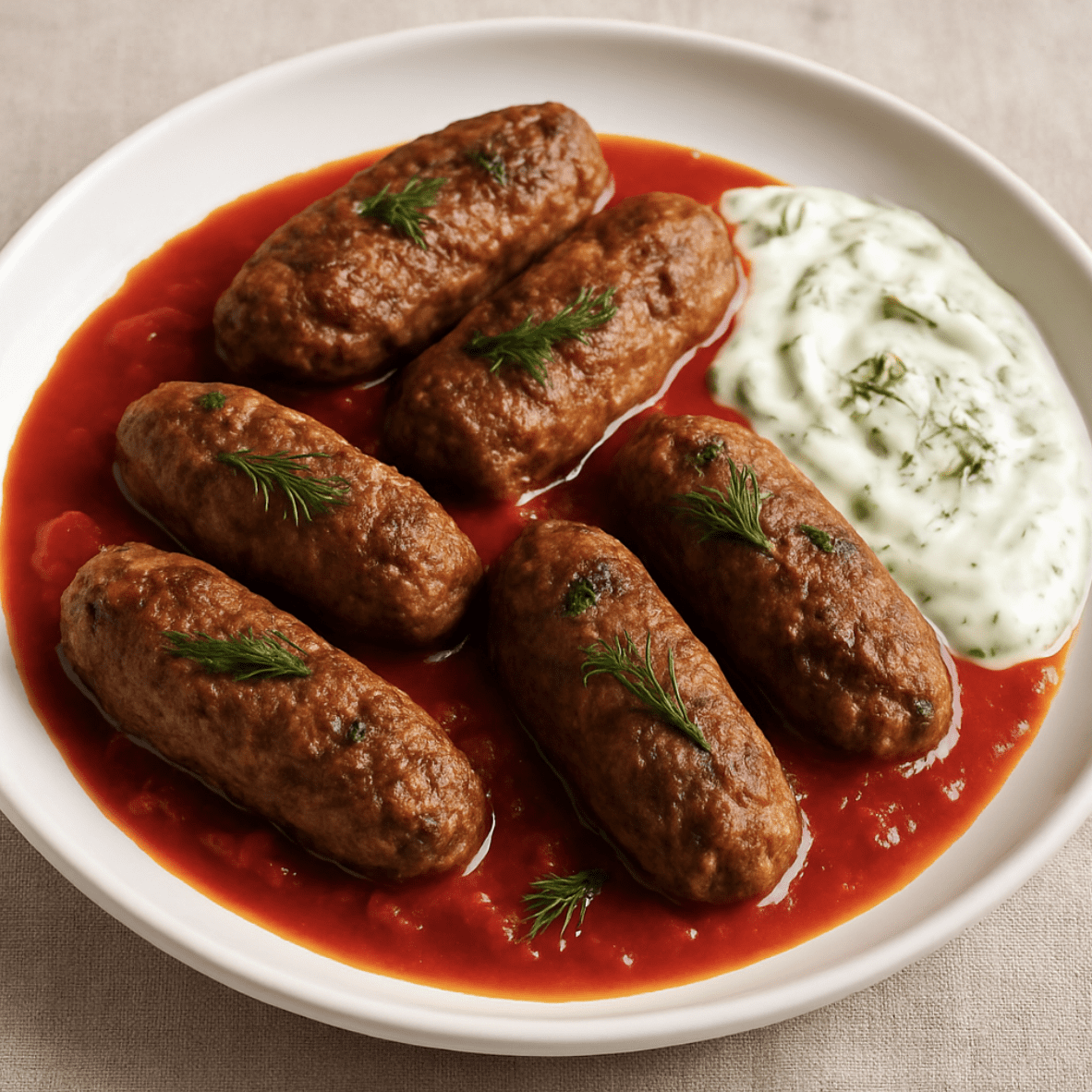 Kuzu Köfte Tarifi – Baharatlı ve Soslu Zengin Tat