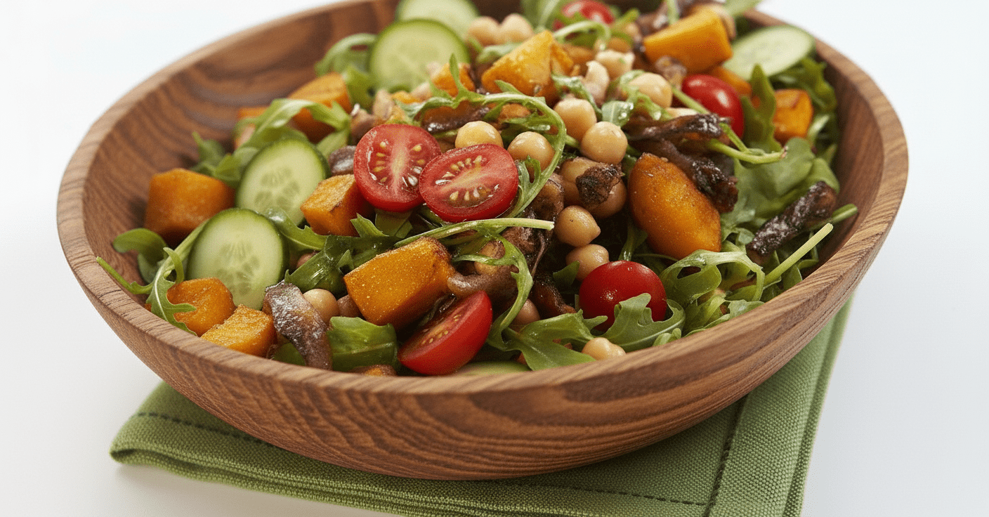 Fırında Baharatlı Nohut & Tatlı Patates Kasesi – Protein ve Lif Deposu