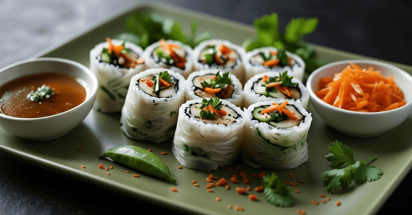 Vegan Vietnam Yaz Ruloları – Taze ve Sağlıklı Atıştırmalık