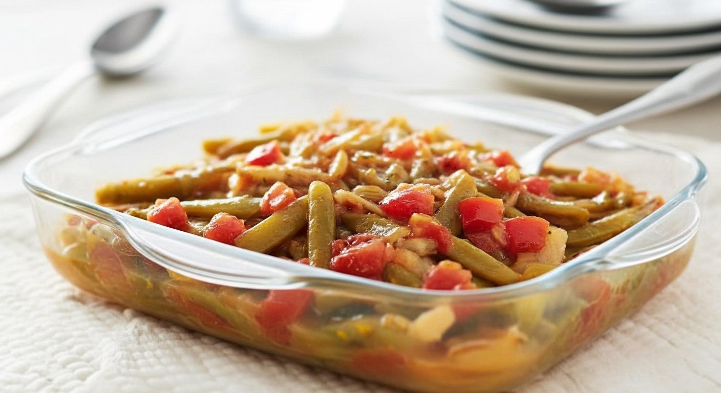 Zeytinyağlı Taze Fasulye – Hafif ve Vegan Yaz Yemeği