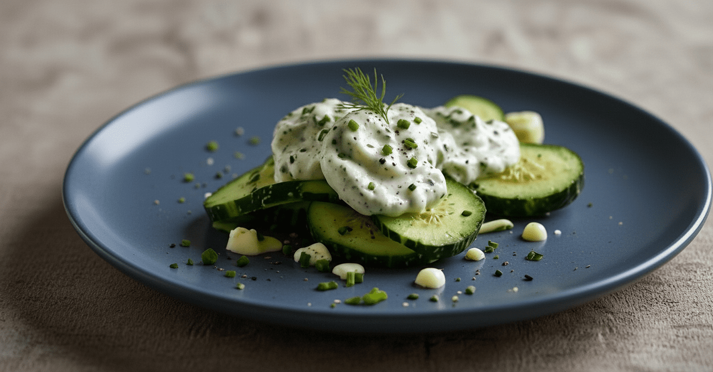 Polonya Usulü Salatalık Salatası – Yoğurtlu ve Ferah Yaz Salatası