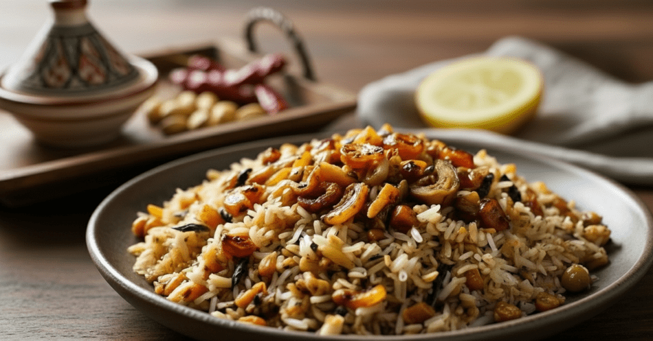 Mujaddara Tarifi – Soğanlı Mercimekli Pirinç Pilavı (Orta Doğu Mutfağından Nefis Lezzet)