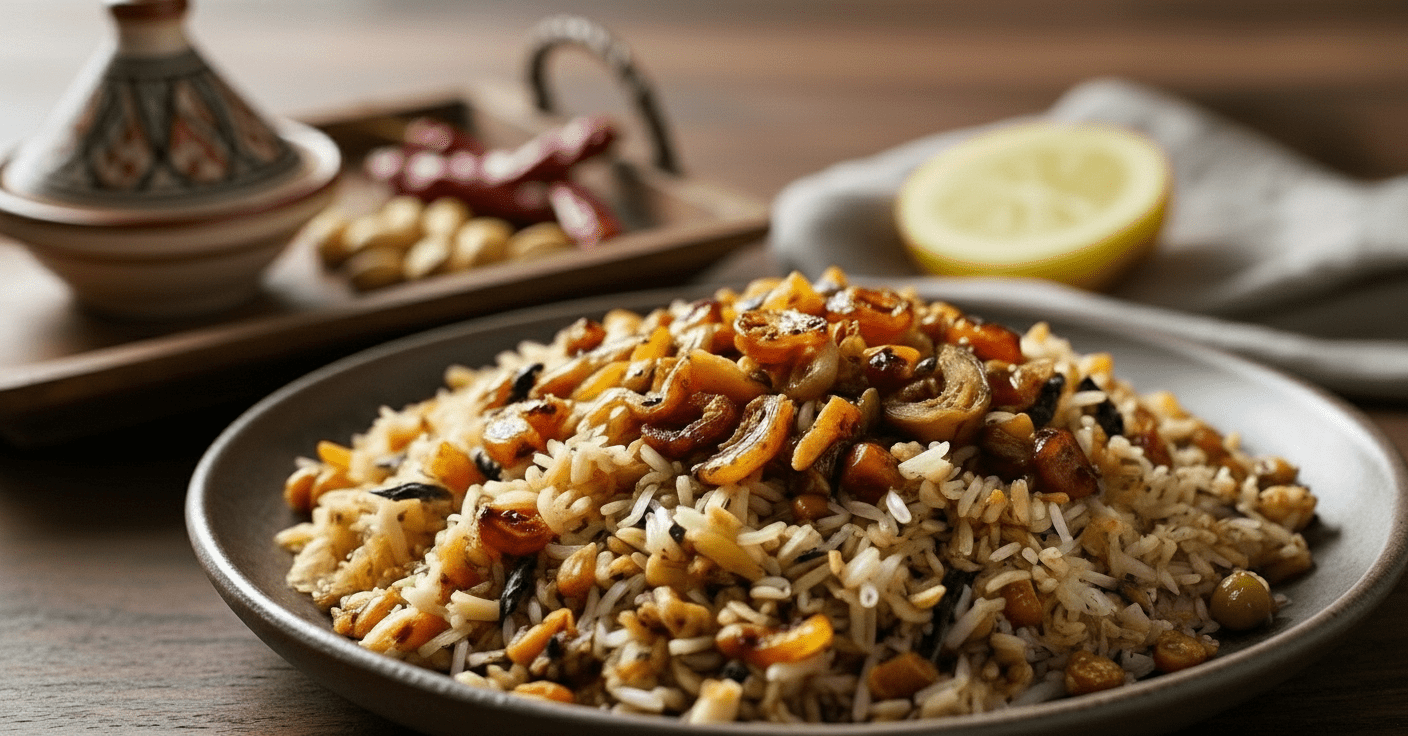 Mujaddara Tarifi – Soğanlı Mercimekli Pirinç Pilavı (Orta Doğu Mutfağından Nefis Lezzet)