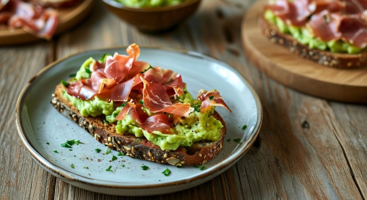 Kıtır Prosciutto ve Avokadolu Ekmek Üstü – Sağlıklı ve Lezzetli Atıştırmalık
