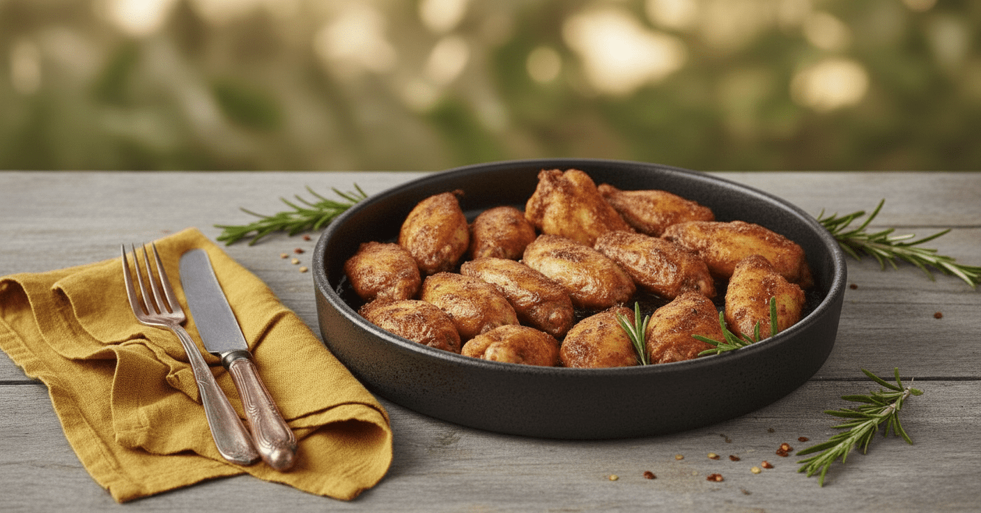 Fırında Baharatlı Tavuk Kanatları: Soslu ve Çıtır Çıtır Lezzet