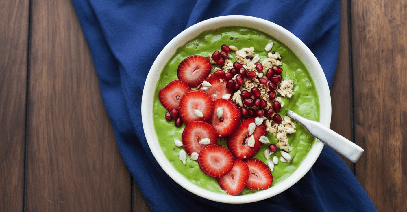Yeşil Detoks Smoothie Bowl: Güne Enerji Dolu Bir Başlangıç