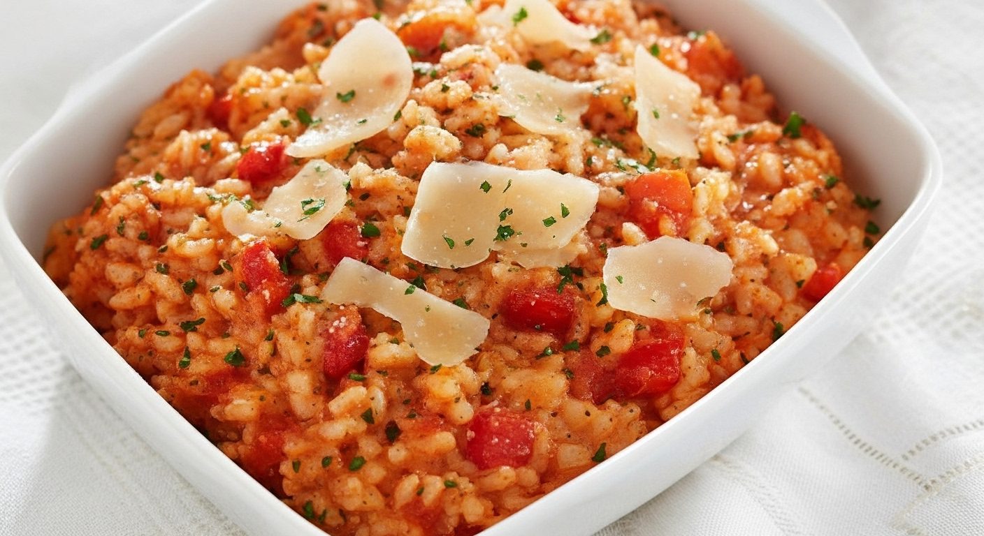 Kavrulmuş Kırmızı Biberli Risotto | Limonlu Mascarpone ile Kremamsı İtalyan Lezzeti