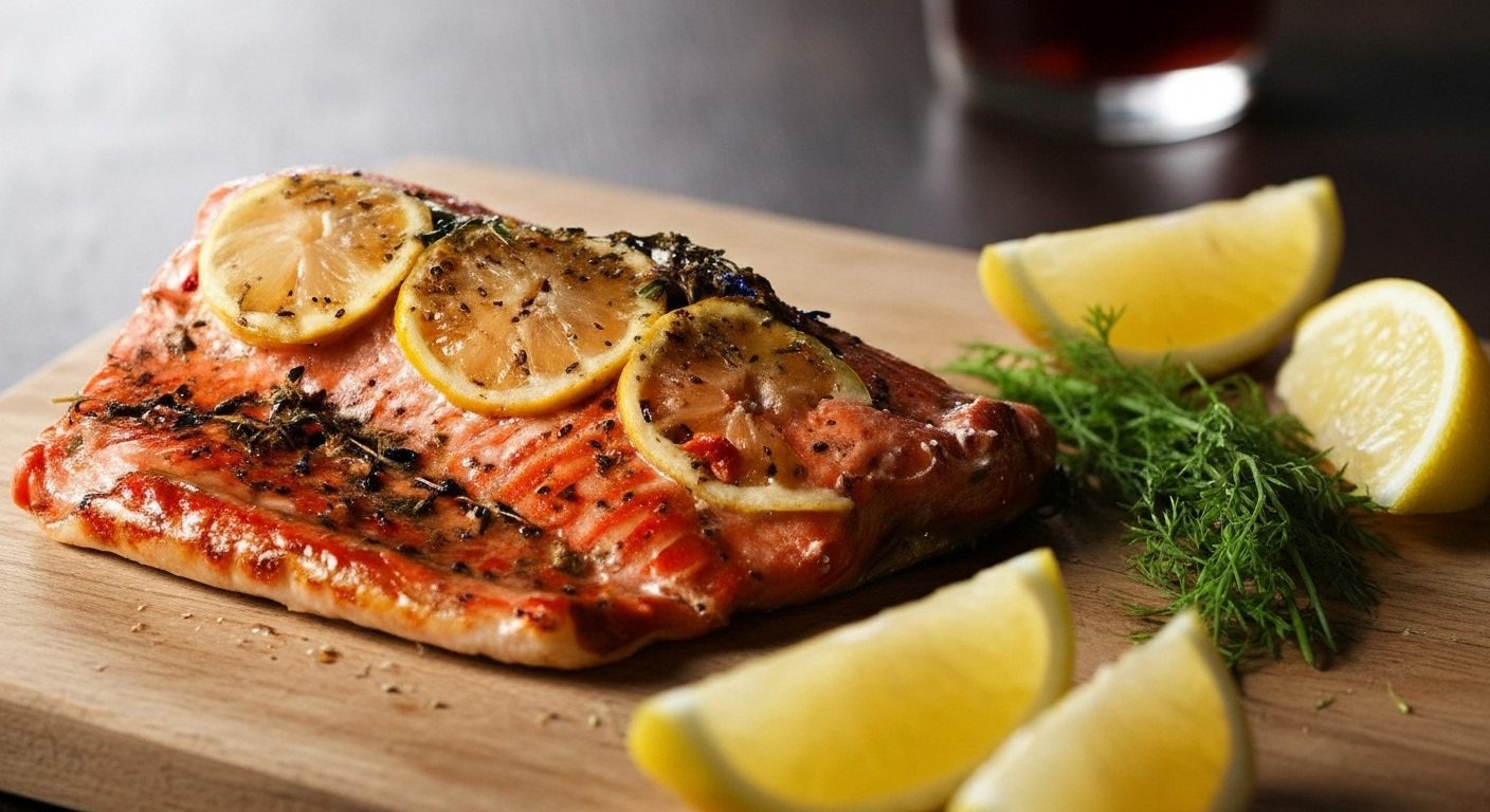 Limonlu ve Kekikli Somon: Sağlıklı ve Hafif Akşam Yemeği