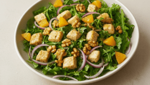 Portakallı ve Hardallı Tavuk Salatası