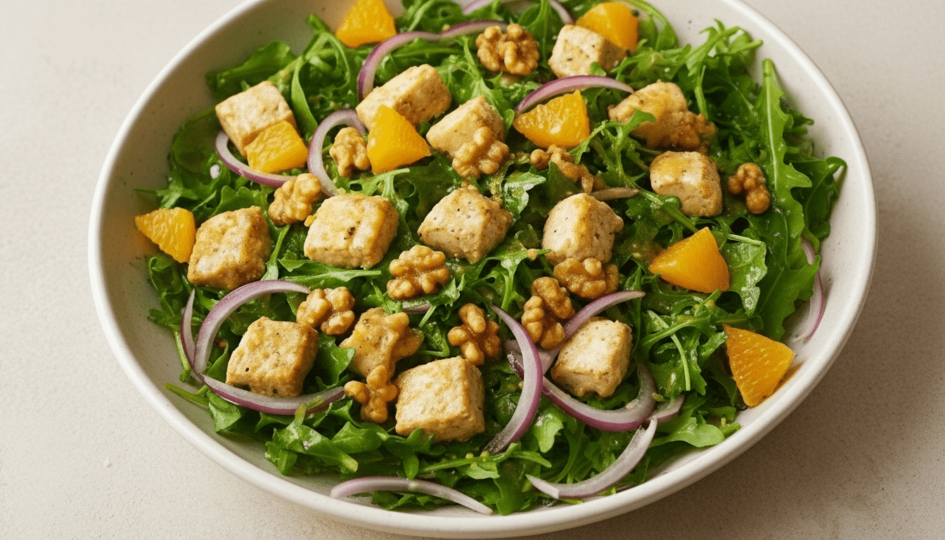 Portakallı ve Hardallı Tavuk Salatası: Ferahlatıcı ve Doyurucu Öğün