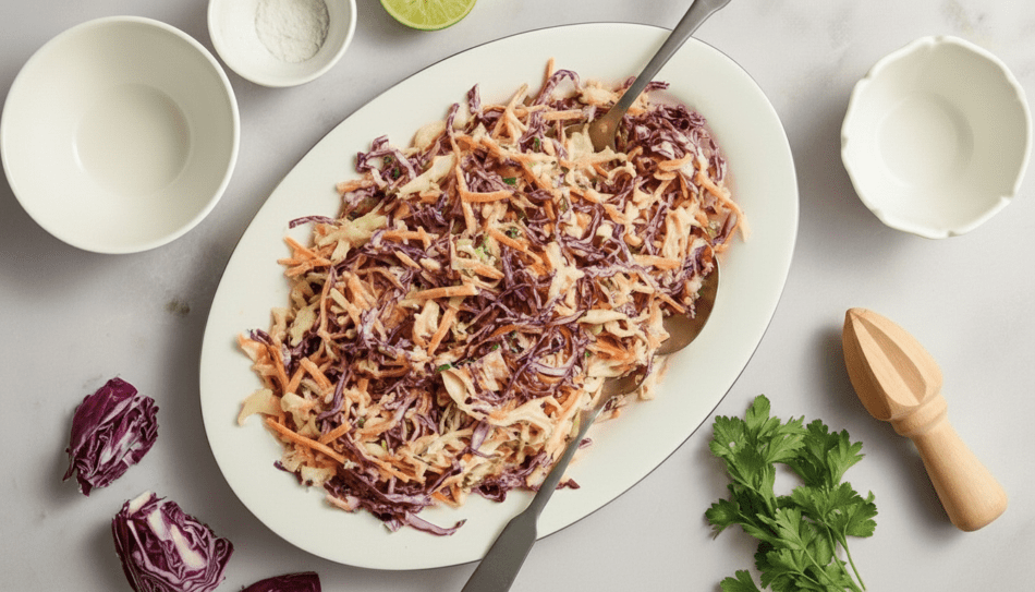 Mor Lahana ve Havuçlu Coleslaw Salata: Ferahlatıcı ve Çıtır