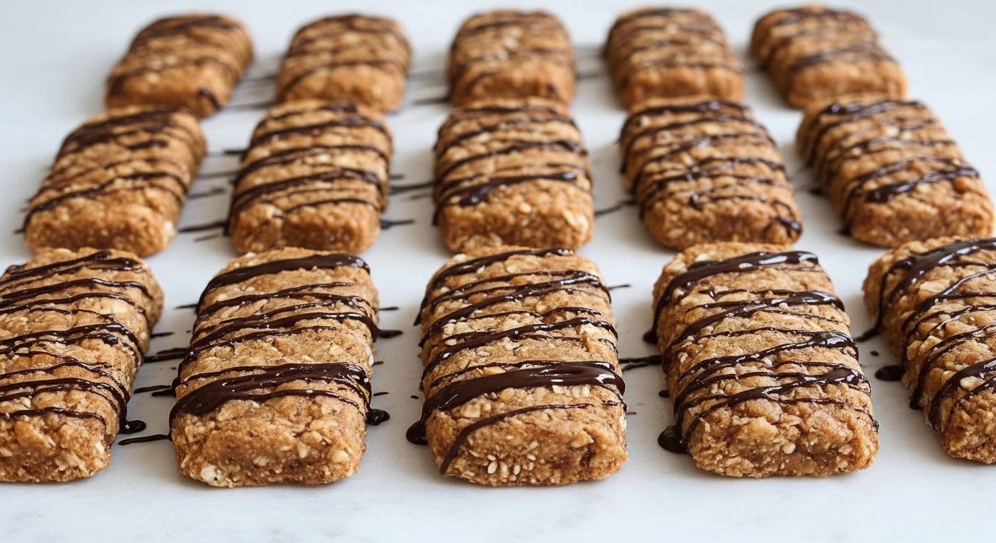 Dört Malzemeli Fındıklı Çikolatalı Fit Bar