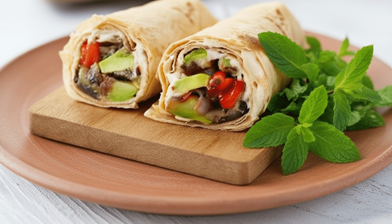 Ev Yapımı Humuslu ve Sebzeli Dürüm: Hızlı ve Tok Tutan Öğle Yemeği