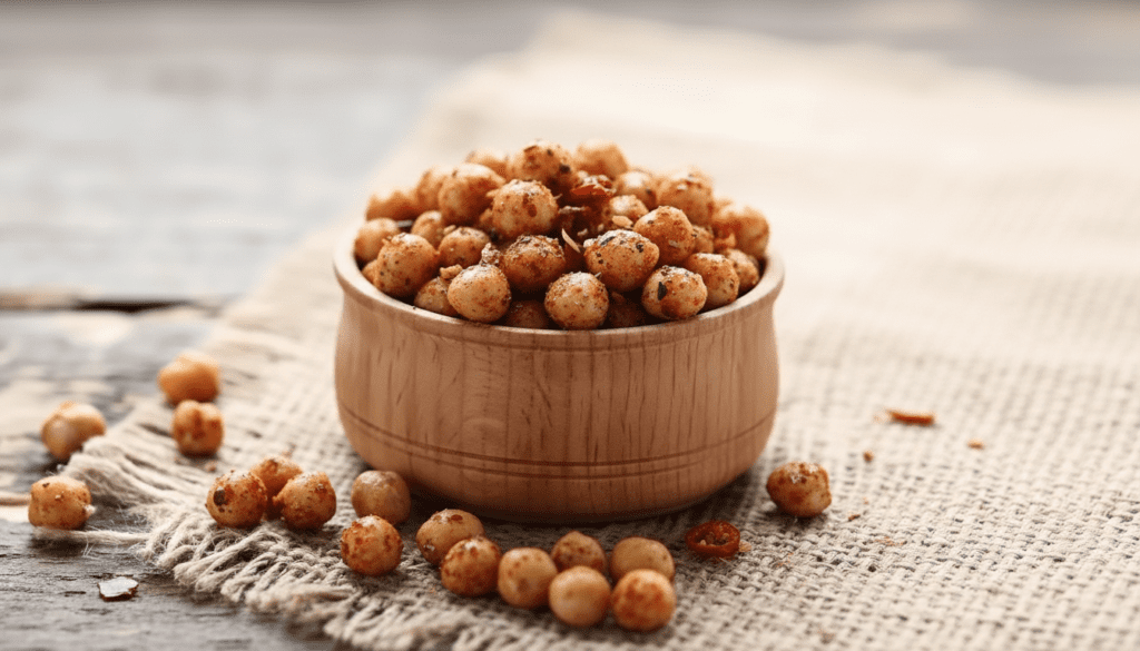 Fırında Baharatlı Nohut Cipsi