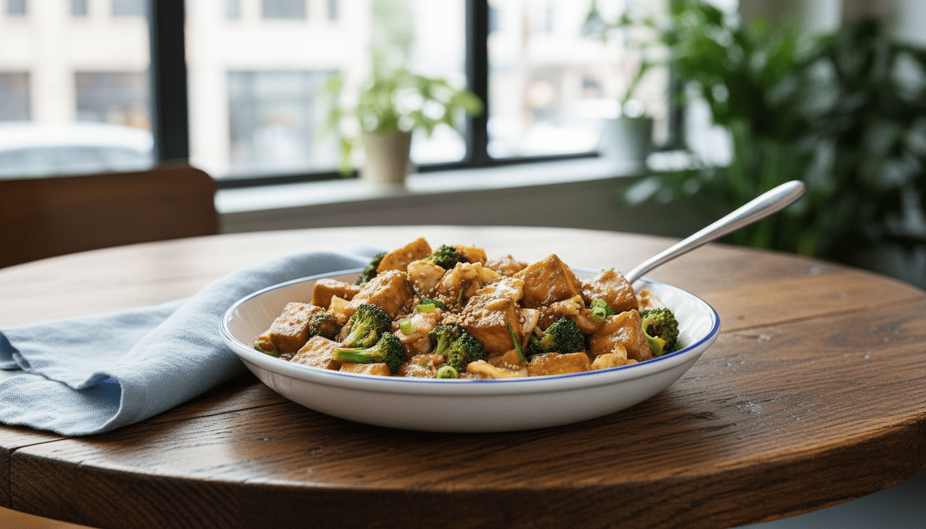 Tay Soslu Tofu ve Sebzeli Stir-Fry: Hızlı Vegan Akşam Yemeği