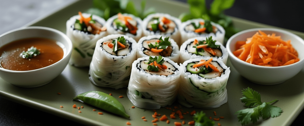 Vegan Vietnam Yaz Ruloları Vegan Vietnam Yaz Ruloları