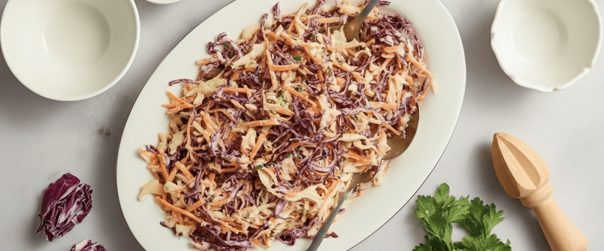 Mor Lahana ve Havuçlu Coleslaw Salata