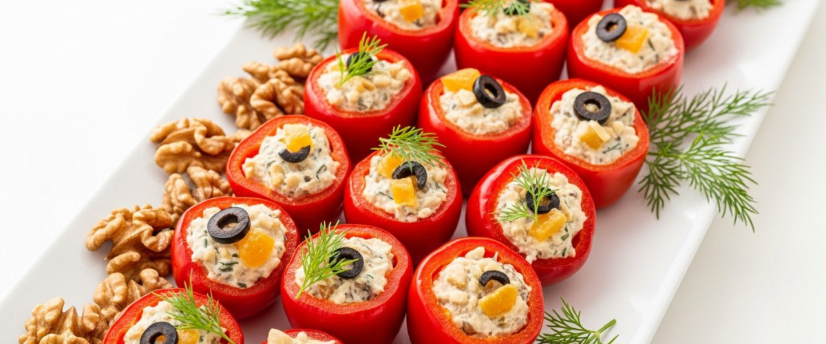 Közlenmiş Biberli Labneli Rulo