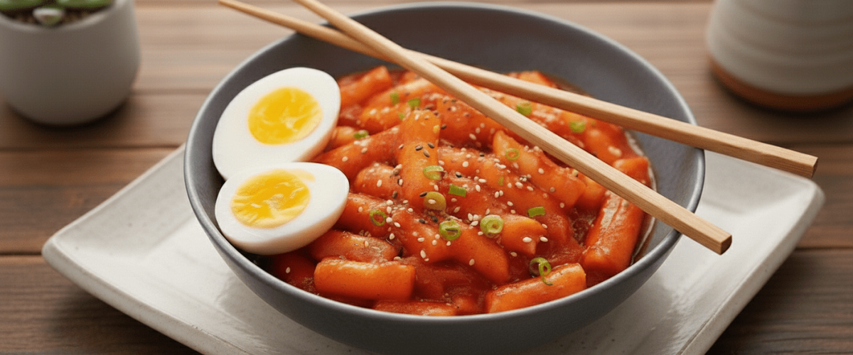 Ev Yapımı Pirinç Kekiyle Tteokbokki Ev Yapımı Pirinç Kekiyle Tteokbokki