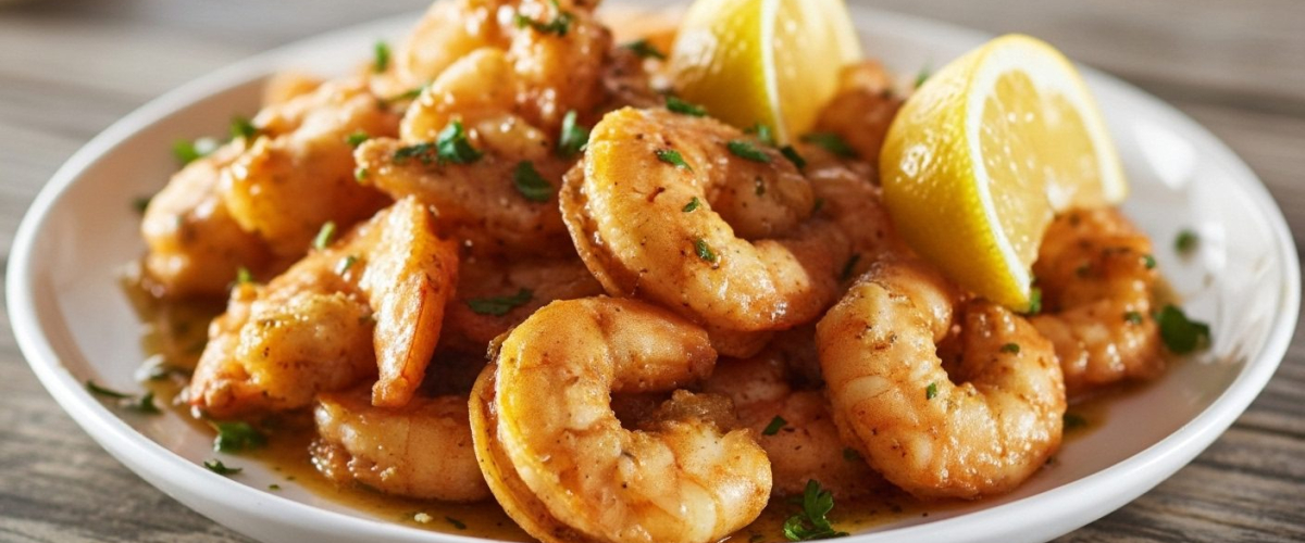 Sarımsaklı ve Limonlu Tereyağlı Karides