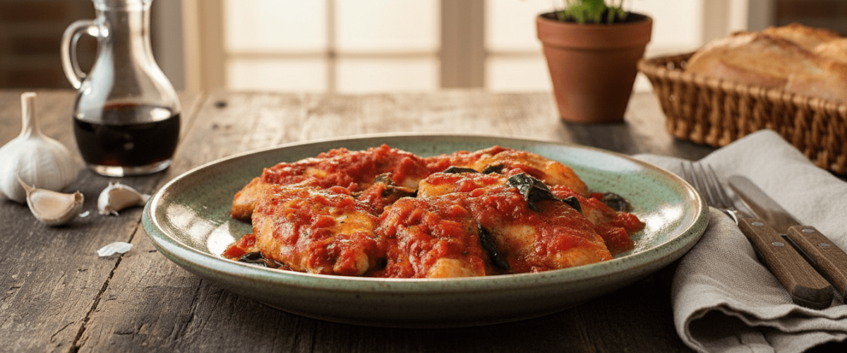 İtalyan Domatesli Tavuk