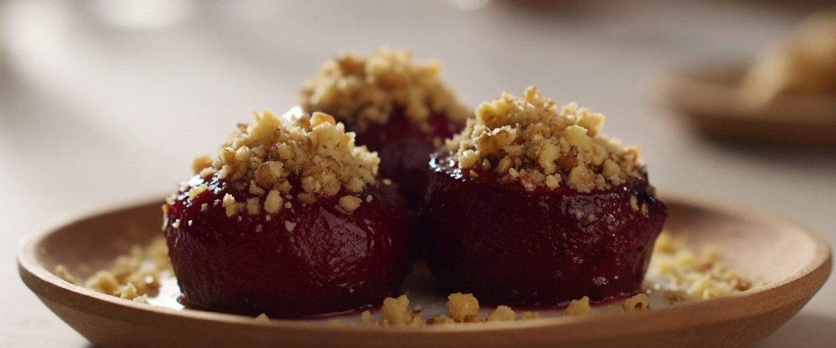 Fırında Tarçınlı ve Cevizli Elma