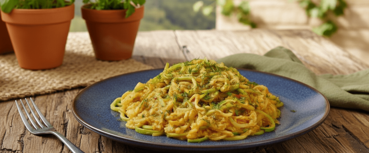 Limonlu ve Ricottalı Kabak Spagetti