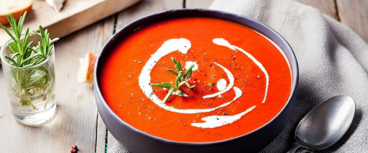 Közlenmiş Kırmızı Biber Çorbası