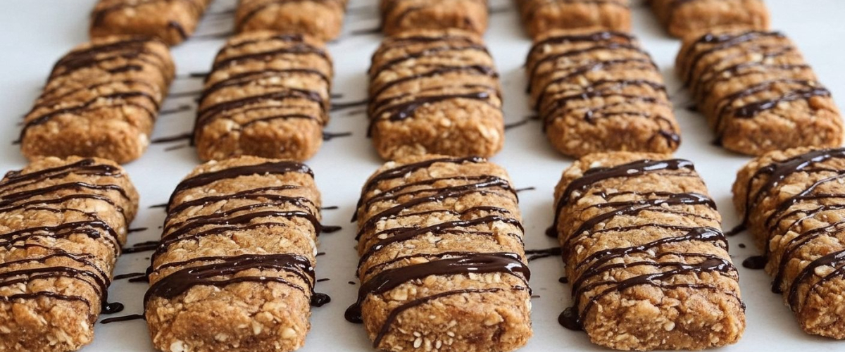 Dört Malzemeli Fındıklı Çikolatalı Fit Bar