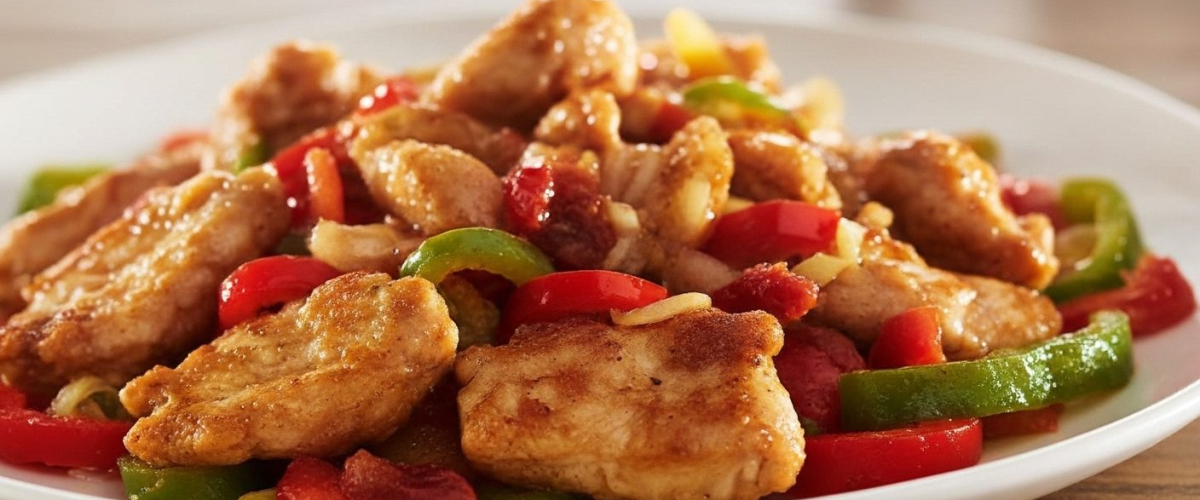 Tavuklu ve Peynirli Sote (Skillet Chicken Fajita Melt)