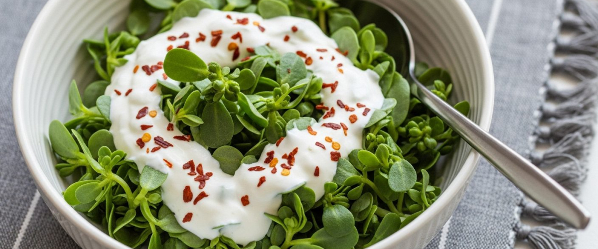 yoğurtlu semizotu salatası yoğurtlu semizotu salatası