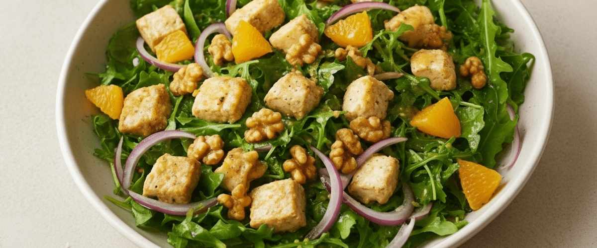 Portakallı ve Hardallı Tavuk Salatası