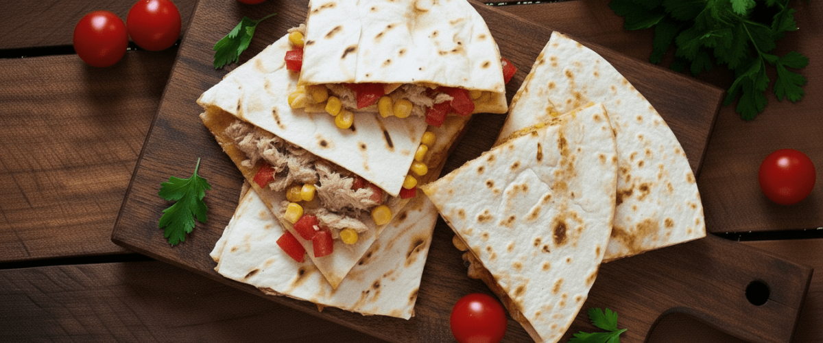 10 Dakikada Ton Balıklı Quesadilla
